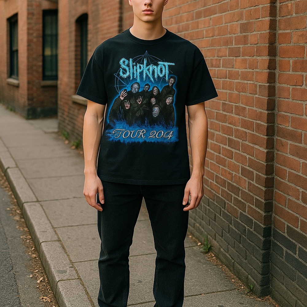 Slipknot 2021 Tour Tee Shirt Heavy Metal Band Corey Taylor Size XXL Men’s‎ Black